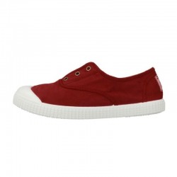 Zapatillas Lona Victoria 106627 Niño Rojo