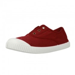 Zapatillas Lona Victoria 106627 Niño Rojo
