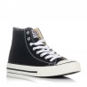 Zapatillas Lona Victoria Tribu Botín Basket Mujer Negro