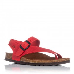 Sandalias Planas Inter-bios 7162 Mujer Rojo