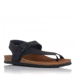 Sandalias Planas Inter-bios 7162 Mujer Negro
