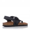 Sandalias Planas Inter-bios 7162 Mujer Negro