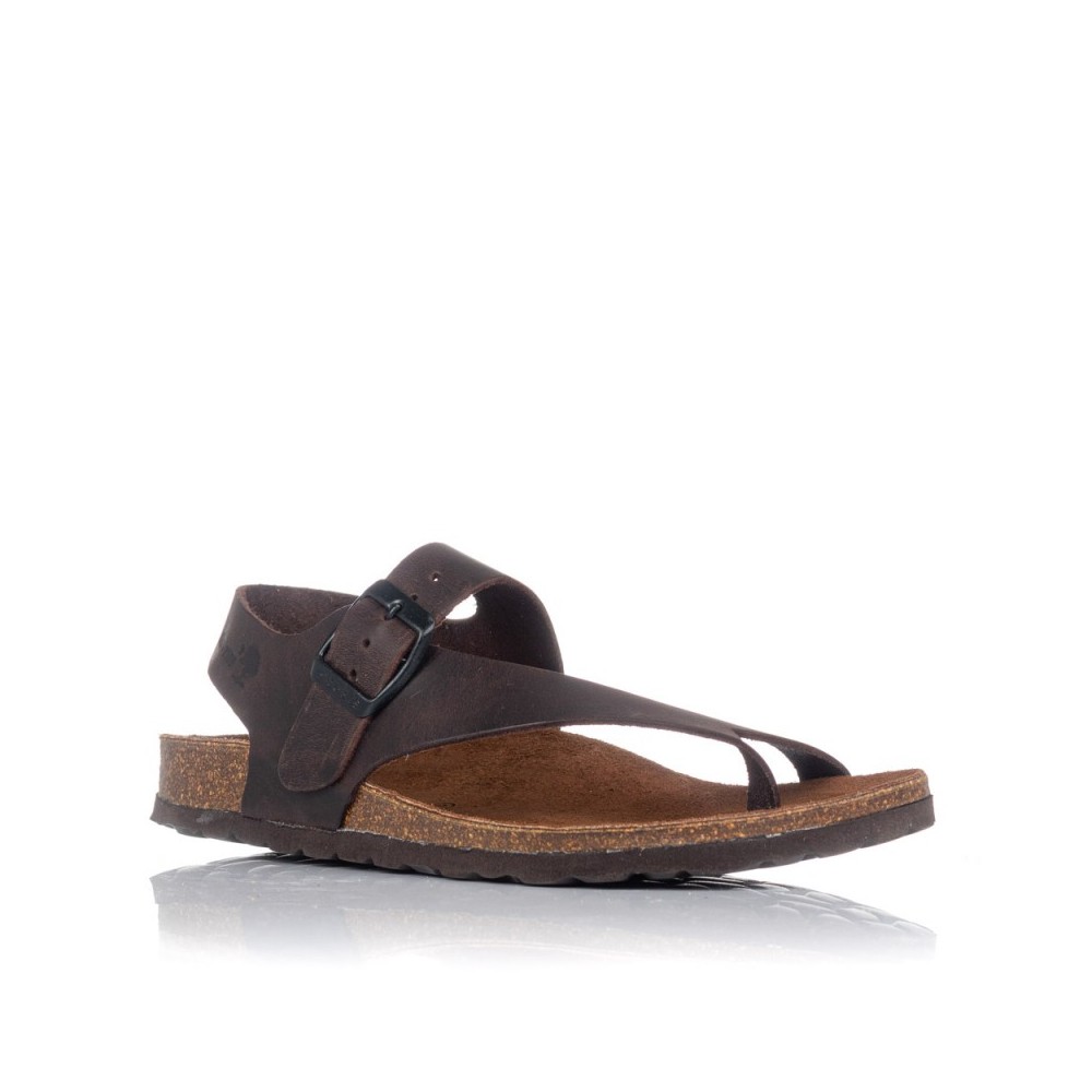 Sandalias Planas Inter-bios 7162 Mujer Moka