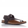 Sandalias Planas Inter-bios 7162 Mujer Moka