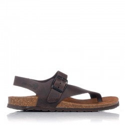 Sandalias Planas Inter-bios 7162 Mujer Moka