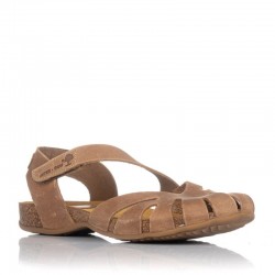 Sandalias Planas Inter-bios 4456 Mujer Beig