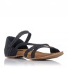 Sandalias Planas Inter-bios 4476 Mujer Negro