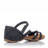 Sandalias Planas Inter-bios 4476 Mujer Negro