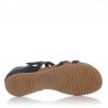 Sandalias Planas Inter-bios 4476 Mujer Negro