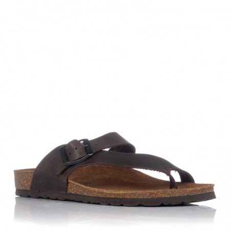 Sandalias Planas Inter-bios 7119 Mujer Moka