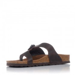 Sandalias Planas Inter-bios 7119 Mujer Moka