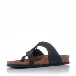 Sandalias Planas Inter-bios 7119 Mujer Negro
