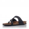 Sandalias Planas Inter-bios 7119 Mujer Negro