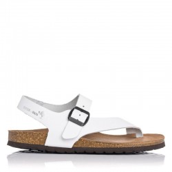 Sandalias Planas Inter-bios 7162 Mujer Blanco