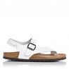 Sandalias Planas Inter-bios 7162 Mujer Blanco