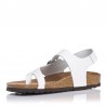 Sandalias Planas Inter-bios 7162 Mujer Blanco