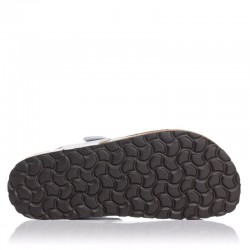 Sandalias Planas Inter-bios 7162 Mujer Blanco