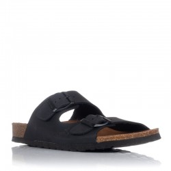 Sandalias Planas Inter-bios 7206 Mujer Negro