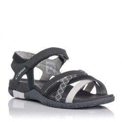 Sandalias Planas Chiruca Malibu 13 Mujer Negro