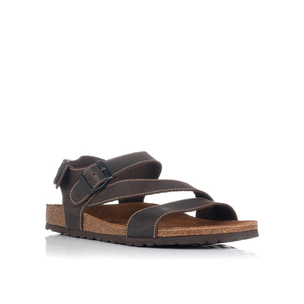 Sandalias Planas Inter-bios 9557 Hombre Marron