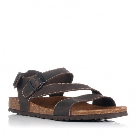 Sandalias Planas Inter-bios 9557 Hombre Marron