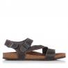 Sandalias Planas Inter-bios 9557 Hombre Marron