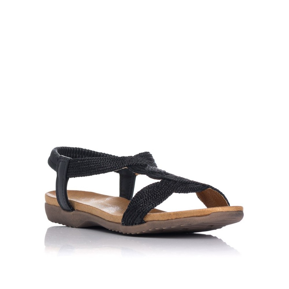 Sandalias Planas Zapp 23572 Mujer Negro