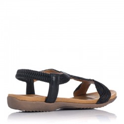 Sandalias Planas Zapp 23572 Mujer Negro