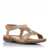Sandalias Planas Zapp 23572 Mujer Bronce
