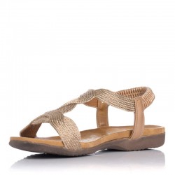 Sandalias Planas Zapp 23572 Mujer Bronce