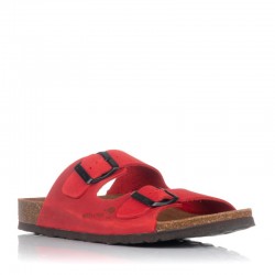 Sandalias Planas Inter-bios 7206 Mujer Rojo