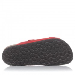 Sandalias Planas Inter-bios 7206 Mujer Rojo