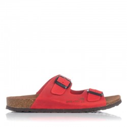 Sandalias Planas Inter-bios 7206 Mujer Rojo