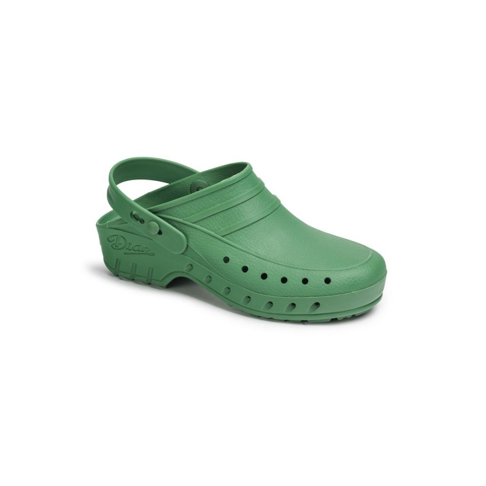 Zuecos Dian 02/s Perforado Mujer Verde