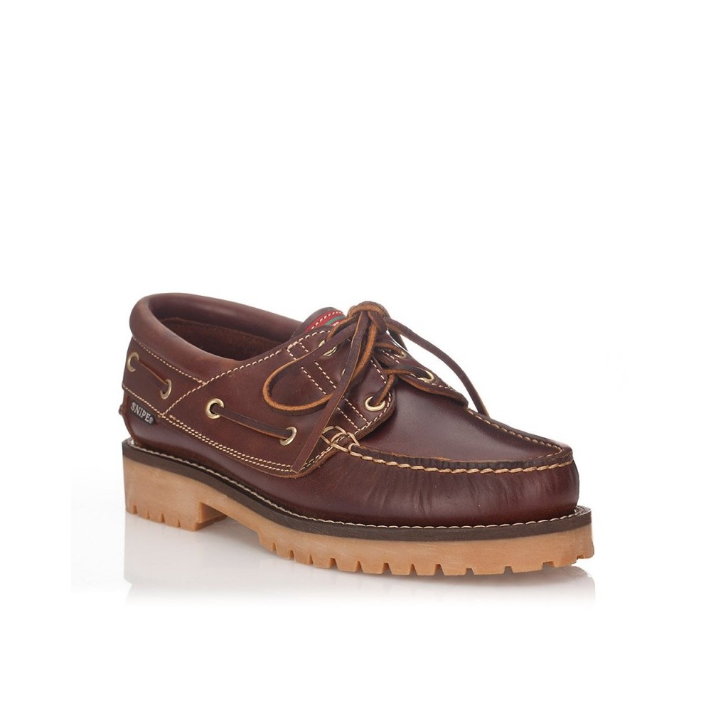 Zapatos de Sport Snipe Náutico 21201 Ciclón Seahorse Hombre Cuero