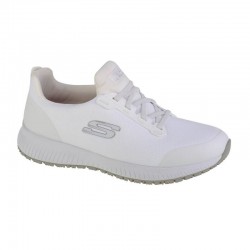 Sneakers Skechers Work Squad Sr Mujer Blanco