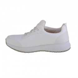 Sneakers Skechers Work Squad Sr Mujer Blanco