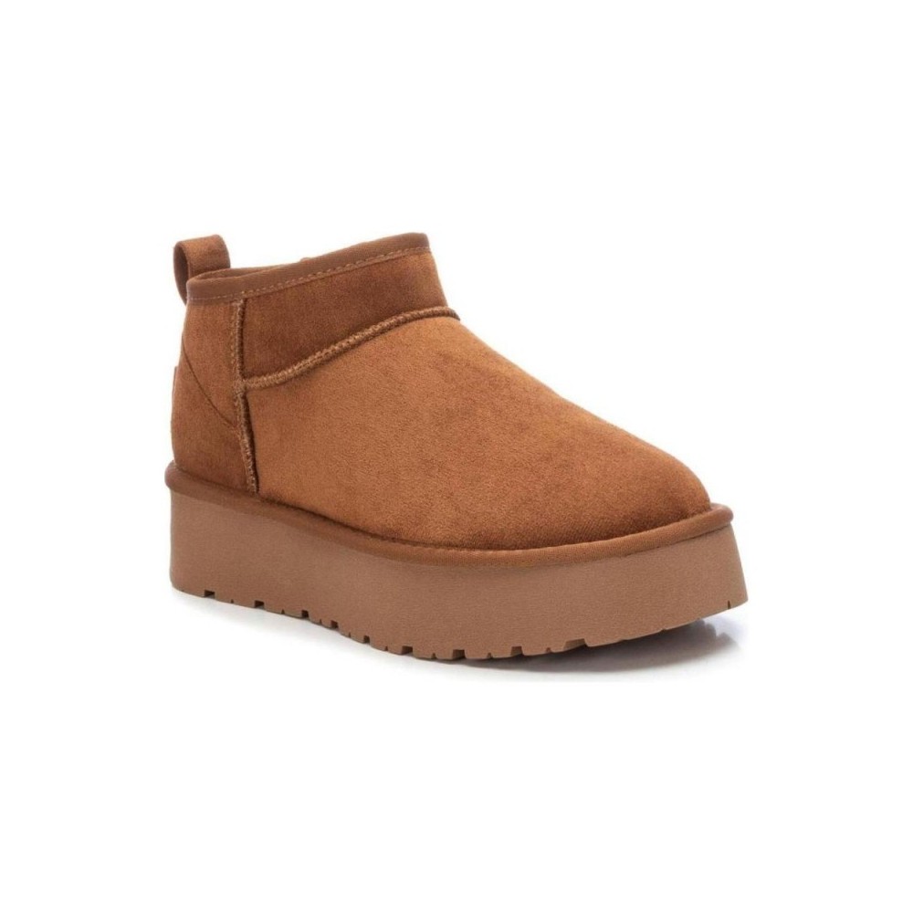 Botines Planos Xti 142212 Mujer Camel