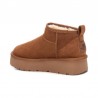Botines Planos Xti 142212 Mujer Camel