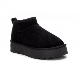 Botines Planos Xti 142212 Mujer Negro