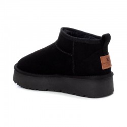 Botines Planos Xti 142212 Mujer Negro