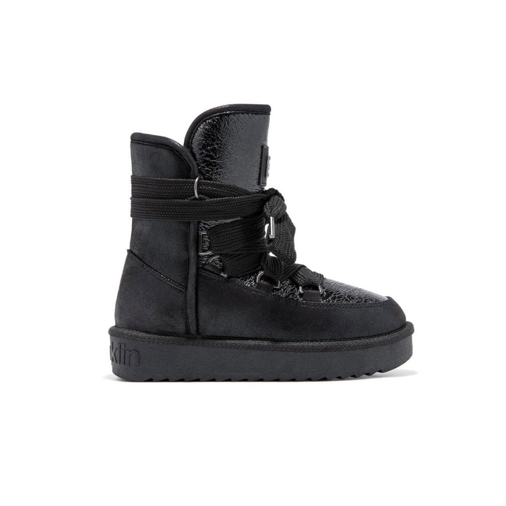 Botines Planos D.franklin Dfsh37006 Mujer Negro