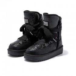 Botines Planos D.franklin Dfsh37006 Mujer Negro