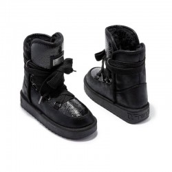 Botines Planos D.franklin Dfsh37006 Mujer Negro