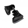 Botines Planos D.franklin Nordic Trk Fur Mujer Negro