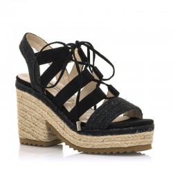 Sandalias de tacón Mustang 50540 Mujer Negro