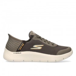 Sneakers Skechers Slip-ins:go Walk Flex-hand Up Hombre Marron