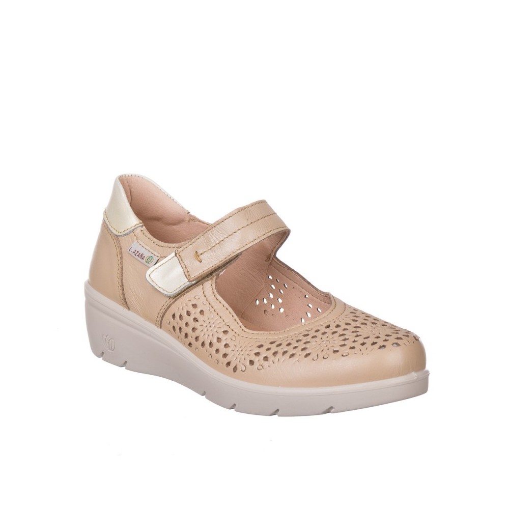 Zapatos de Sport Laura Azaña 26814 Mujer Beig
