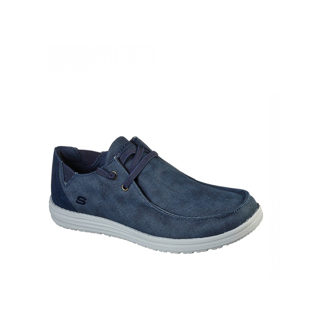 Zapatillas Lona Skechers Melson-raymon Hombre Azul