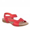 Sandalias Planas Inter-bios 4487 Mujer Rojo